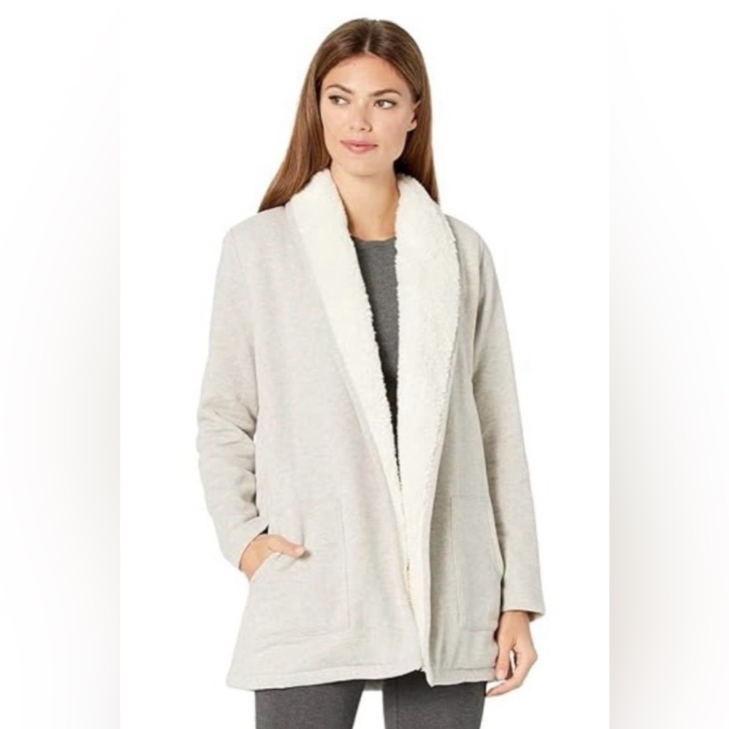 L.L. Bean Cream Sherpa-Lined Teddy Jacket